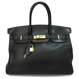 Hermès-HERMES Handbags Birkin 35-Black