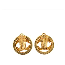 Chanel-Pendientes de Chanel-Dorado