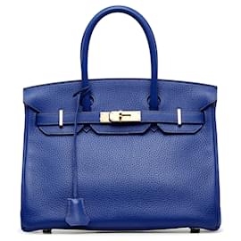 Hermès-HERMES Sacs à main Birkin 30-Bleu