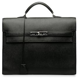 Hermès-HERMES Handbags Kelly Depeches-Black