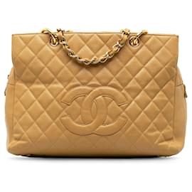 Chanel-Bolsos CHANEL Clásico CC Compras-Castaño