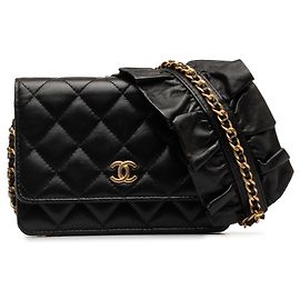 CHANEL Handbags Wallet On Chain Timeless/classique Black