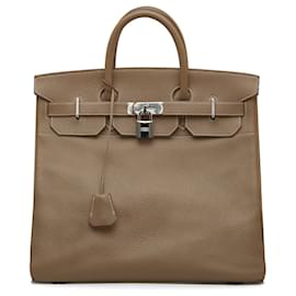 Hermès-HERMES Handbags Birkin 40-Brown
