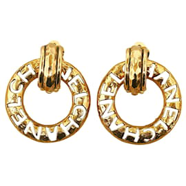 Chanel-Pendientes de Chanel-Dorado