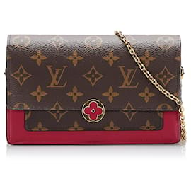 Louis Vuitton-LOUIS VUITTON Handbags Chaine Flore-Brown