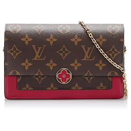 Louis Vuitton-Borse LOUIS VUITTON Chaine Flore-Marrone