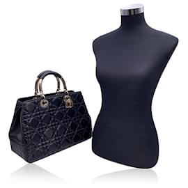 Christian Dior-Christian Dior Tote Bag Lady 95.22-Black