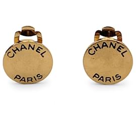 Chanel-Pendientes de Chanel-Dorado