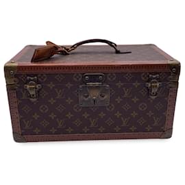 Louis Vuitton-Louis Vuitton Bagage Vintage Boite Bouteille et Glace-Marron