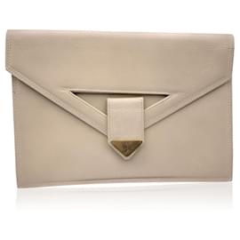 Yves Saint Laurent-Yves Saint Laurent Clutch Bag Vintage-Beige