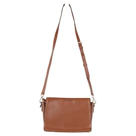 Sandro-This shoulder bag features a leather body-Brown