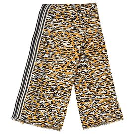 Sciarpa con stampa giungla monogramma Louis Vuitton Multicolore