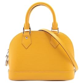 Louis Vuitton-Alma BB epi cuero 2-Ways Bolso Con Asa Superior Amarillo-Amarillo