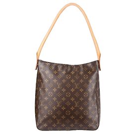 Louis Vuitton Canvas Monogram Speedy 30 Handbag Brown