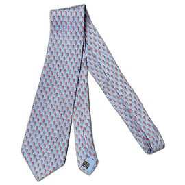 Christian Dior Silk Tie Light Blue Light blue