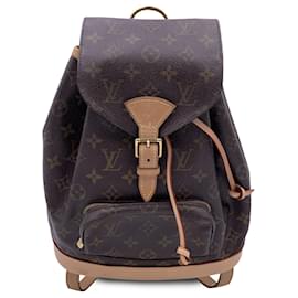 Louis Vuitton-Bolso Mochila Monograma Montsouris MM M51136-Castaño