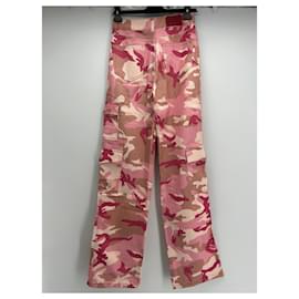 Alessandra Rich-ALESSANDRA RICH  Trousers T.International S Cotton-Pink
