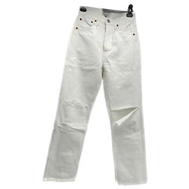 Pantalones Re/Done T.International XS Algodón Blanco