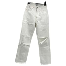 Re/Done-RI/FATTO Pantaloni T.Cotone XS internazionale-Bianco