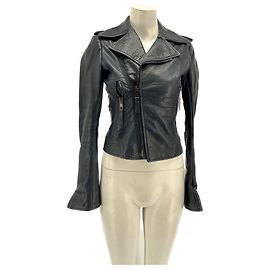 Chaquetas Balenciaga T.FR 38 Cuero Negro