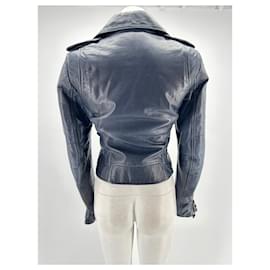 Balenciaga-BALENCIAGA  Jackets T.fr 38 leather-Black