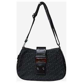 Christian Dior-Black Y2K leather monogram bag - size-Black