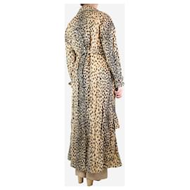 Jacquemus-Cheetah print belted maxi coat - size UK 10-Other
