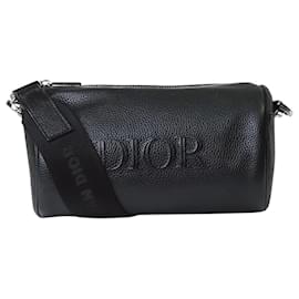 Christian Dior-Bolsa mensageiro preta Roller-Preto