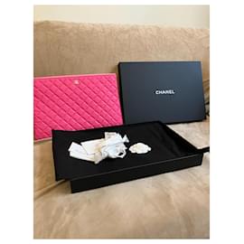 Chanel-Timeless rose shocking clutch-Pink
