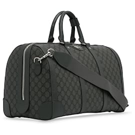 Gucci-Gucci Gray Small GG Supreme Savoy Duffle Bag-Other