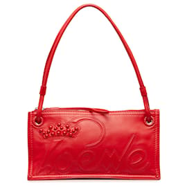 Loewe-Loewe Red Logo Shoulder Bag-Red