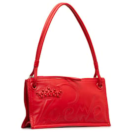 Loewe-Loewe Red Logo Shoulder Bag-Red