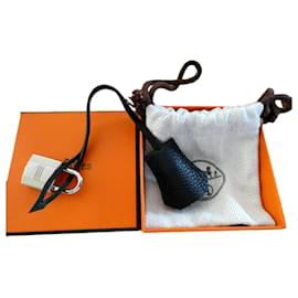 Hermès-bell, zipper pull, and new Hermès lock for Hermès bag, box and dustbag-Black