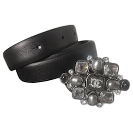 Chanel-Cinturones-Negro