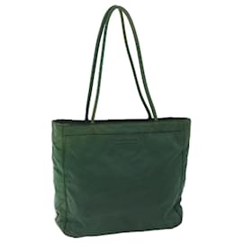 Prada-PRADA Borsa Tote Nylon Verde Auth 66807-Verde