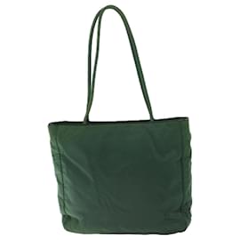 Prada-PRADA Tote Bag Nylon Vert Authentique 66807-Vert