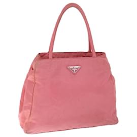 Prada-Prada Tote Bag Nylon Rosa Auth 66803-Rosa