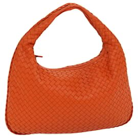 Autre Marque-BOTTEGA VENETA INTRECCIATO Hobo Shoulder Bag Leather Orange Auth 67080-Orange