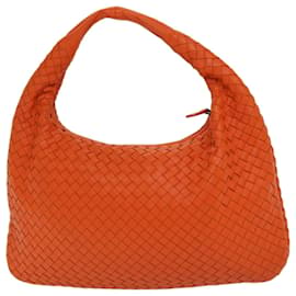 Autre Marque-BOTTEGA VENETA INTRECCIATO Hobo Shoulder Bag Leather Orange Auth 67080-Orange