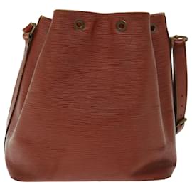 Louis Vuitton-LOUIS VUITTON Epi Petit Noe Shoulder Bag Brown M44103 LV Auth bs12010-Brown