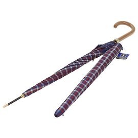 SAINT LAURENT Parapluie Nylon Bois Bleu Rouge Auth 66647 Rouge Bleu