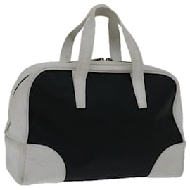 Loewe-LOEWE anagram Hand Bag PVCCanvas Black White Auth 66643-Black,White