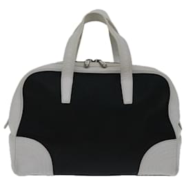 Loewe-LOEWE anagram Hand Bag PVCCanvas Black White Auth 66643-Black,White
