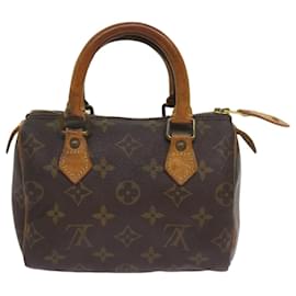 Louis Vuitton-LOUIS VUITTON Monogram Mini Speedy Bandouliere Japon 88 Borsa M99014 au b12006-Monogramma