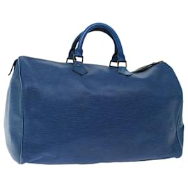 Louis Vuitton-Louis Vuitton Epi Speedy 40 Hand Bag Toledo Blue M42985 LV Auth 66909-Other