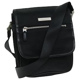 Burberry-BURBERRY Shoulder Bag Nylon Black Auth bs12201-Black