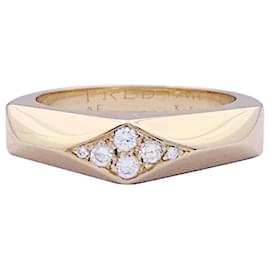 Fred-Fred „Cut“-Ring aus Gelbgold, Diamanten.-Andere