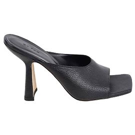 By Far Leather Heels Black