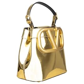 Valentino-Valentino – Tragetasche „Supervee“ mit Logo-Golden