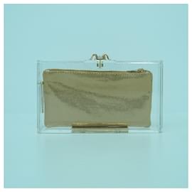 Charlotte Olympia-Clutch-D'oro
